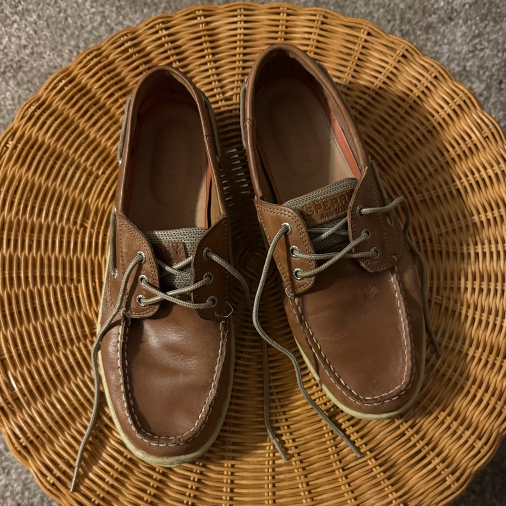 Sperry Men's Tan Leather Boat Shoes